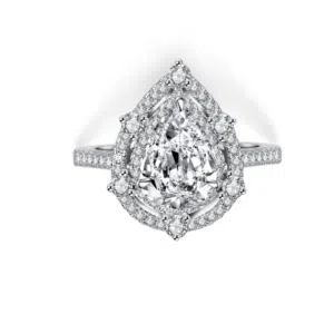 Leaf Moissanite Ring